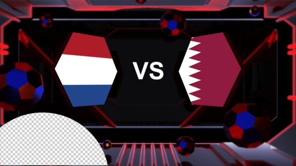 Netherlands Vs Qatar Football World Cup Qatar 2022 Vs Card Transition alt