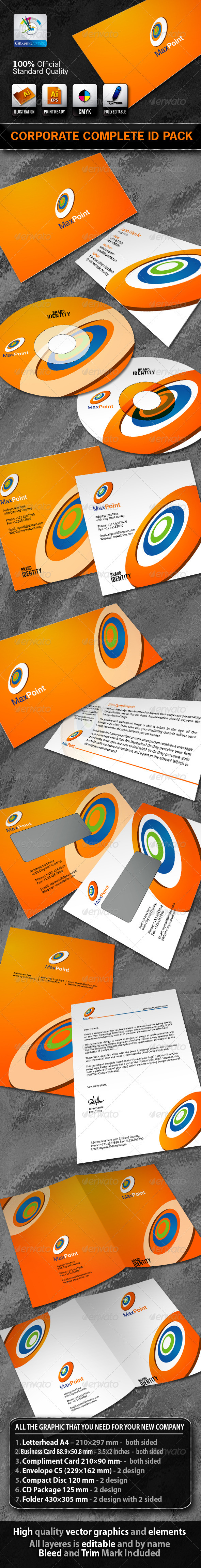 MaxPoint Business Corporate ID Pack With Logo - Stationery Print Templates