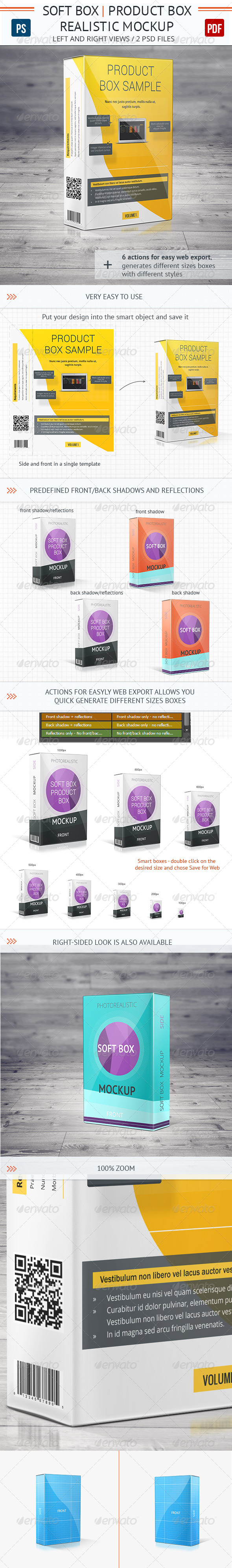 Realistic Soft Box Product Mock-Up - Packaging Product Mock-Ups