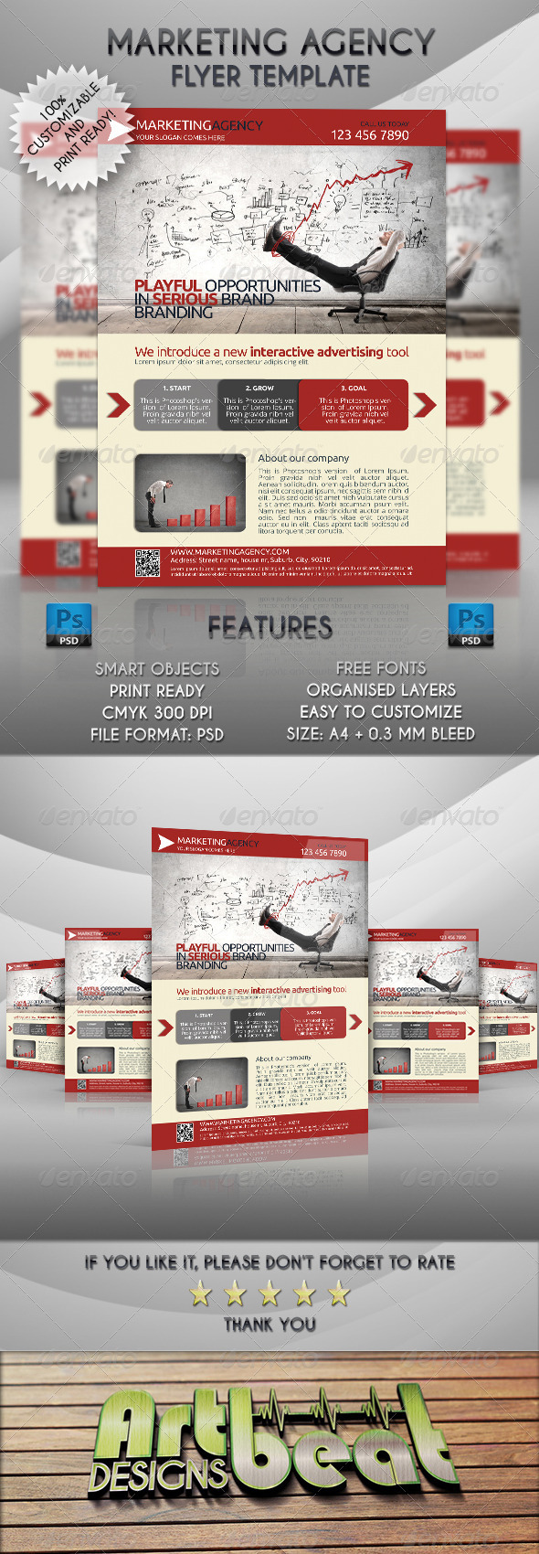 Marketing Agency Flyer Template - Corporate Flyers
