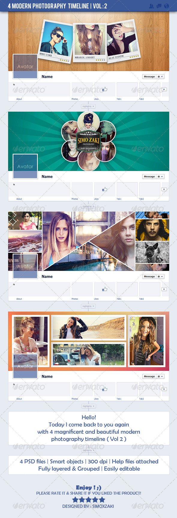 4 Modern Photography Timeline - Vol: 2 - Facebook Timeline Covers Social Media