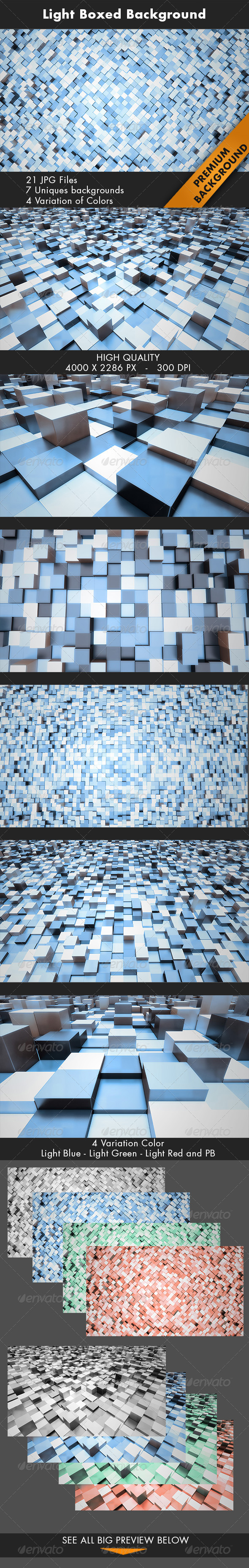 Light Boxed Background - 3D Backgrounds