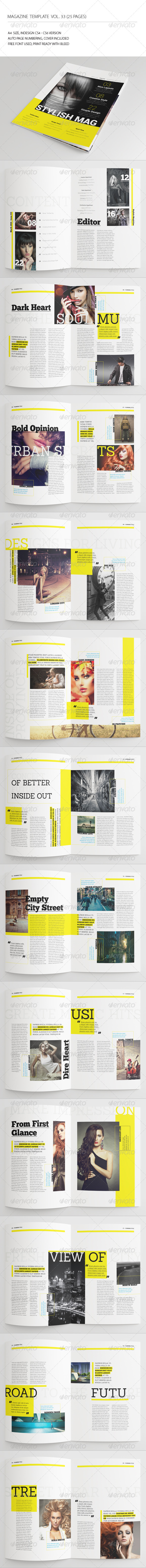 25 Pages Urban Magazine Vol33 - Magazines Print Templates