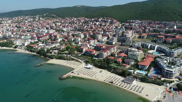 Famous summer resort Sveti Vlas, Burgas Region, Bulgaria alt