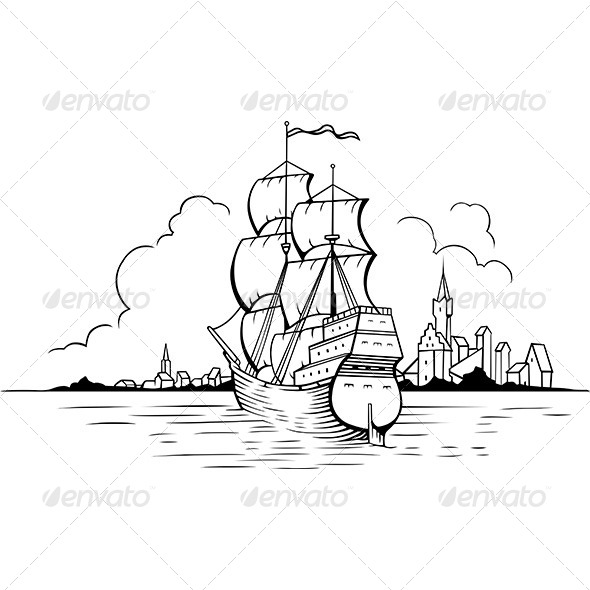 Sailboat - Travel Conceptual