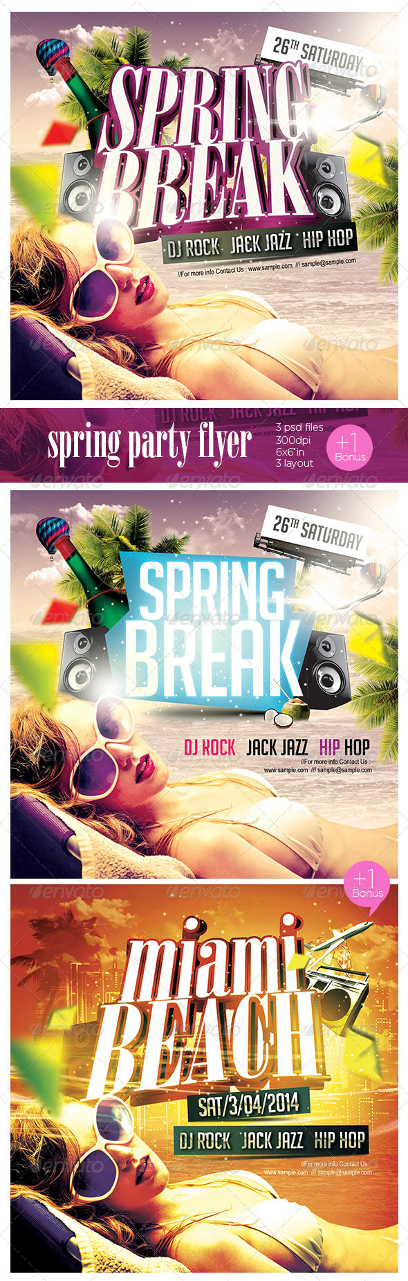 Spring Break Flyer Template