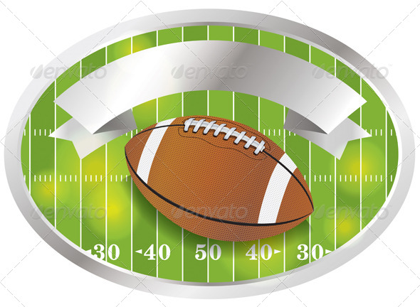 American Football Emblem and Badge - Sports/Activity Conceptual