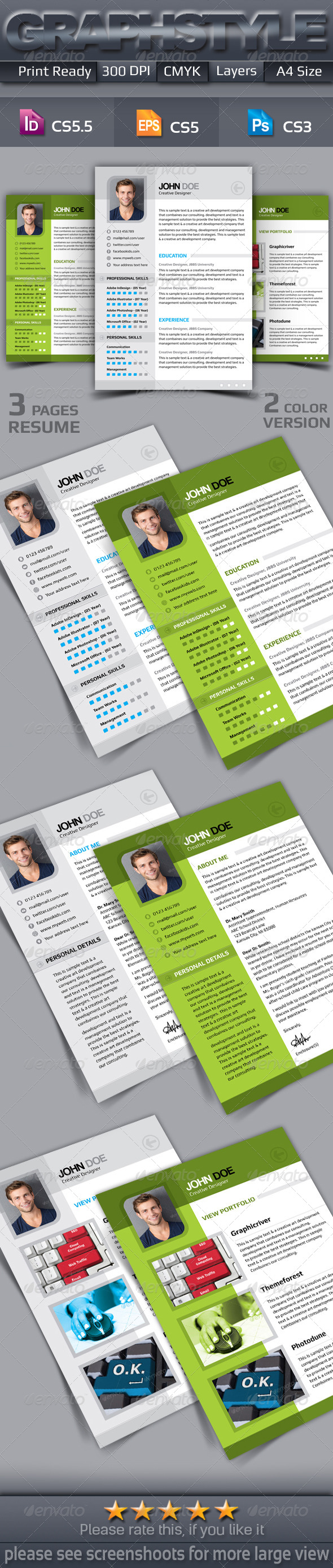 3 Page Resume Templates