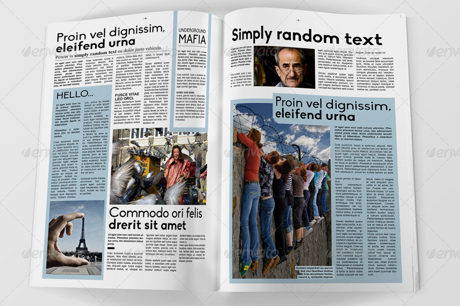 NewsMan 12 Pages Newsletter, Print Templates | GraphicRiver