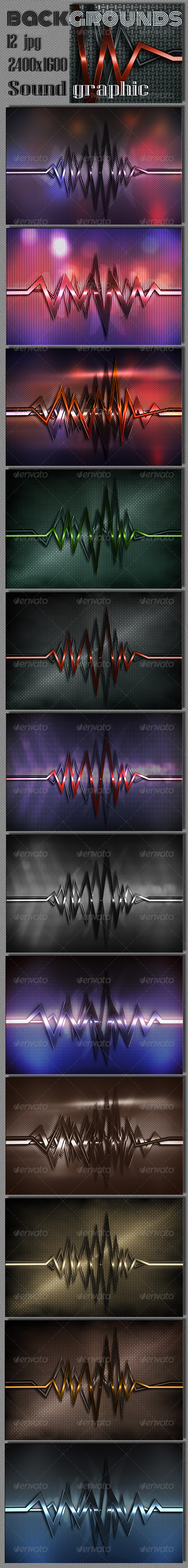 Sound Graphics Metal Background - Tech / Futuristic Backgrounds