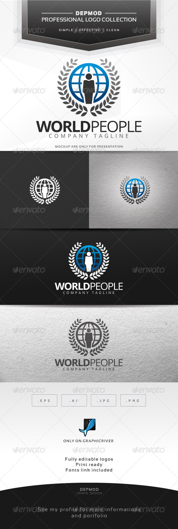 World People Logo - Symbols Logo Templates