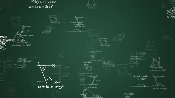 Mathematics Formula And Diagrams background