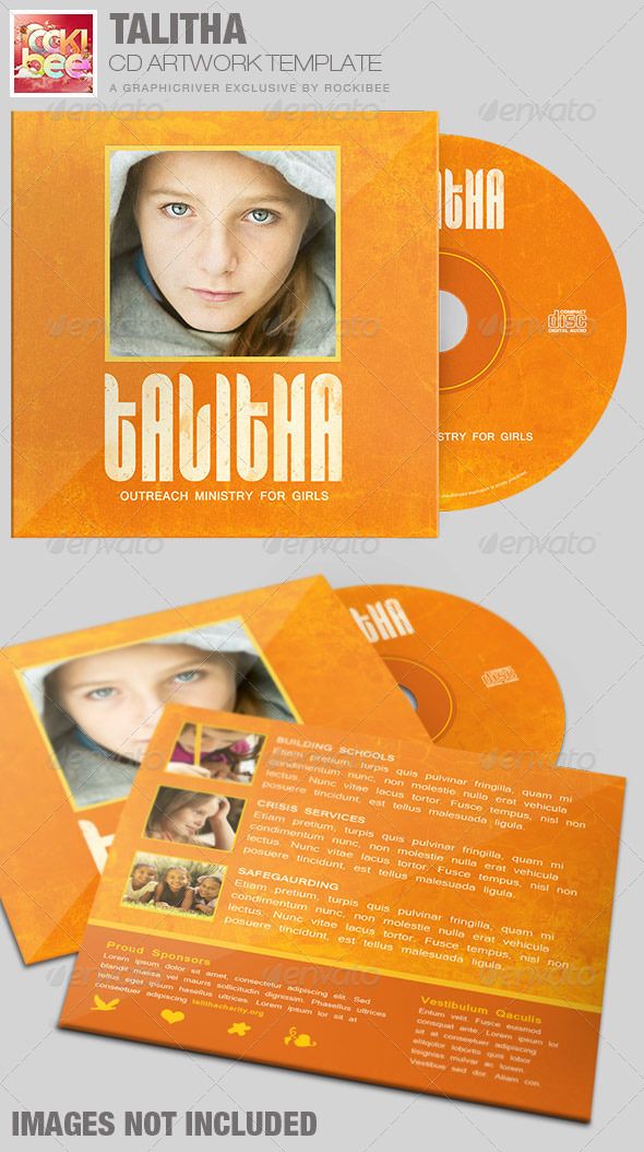 Talitha Charity CD Artwork Template - CD & DVD Artwork Print Templates