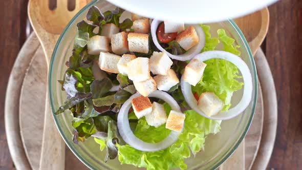 Caesar salad healthy food