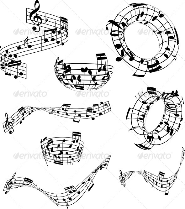 Abstract music notes - Miscellaneous Conceptual