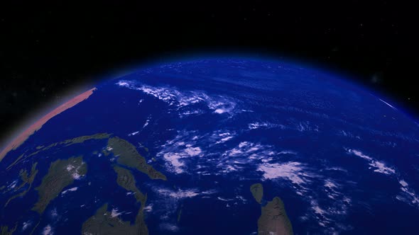 3d Rotated Realistic Planet earth alt