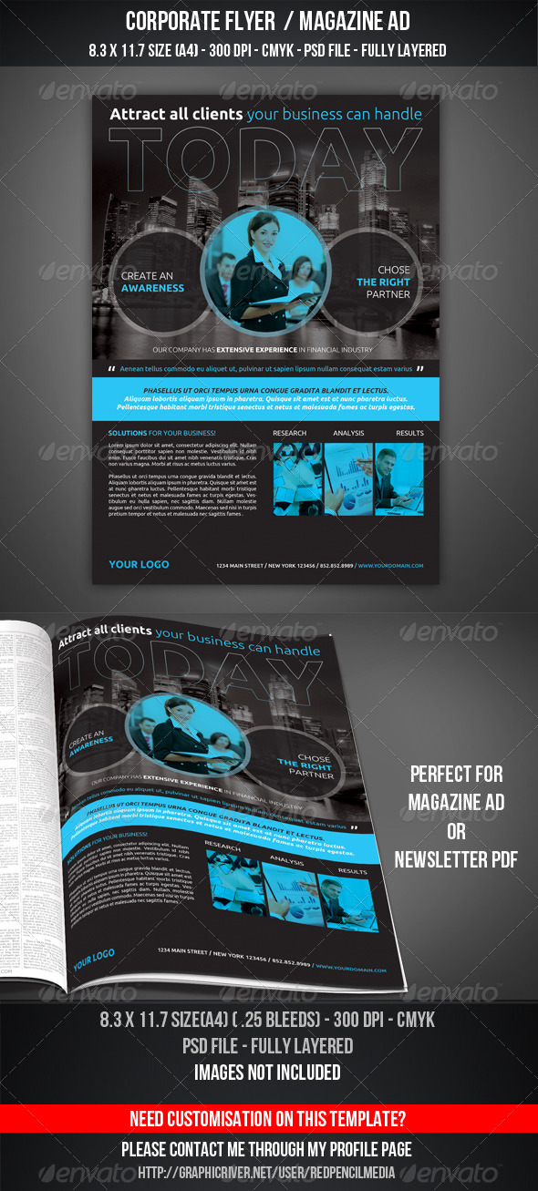 Corporate Flyer / Magazine AD - Corporate Flyers