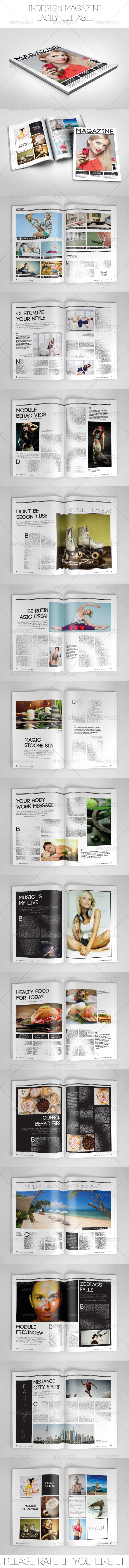 Indesign Magazine Template - Magazines Print Templates