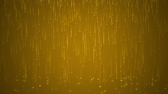 Digital Yellow Rain Loop Animation