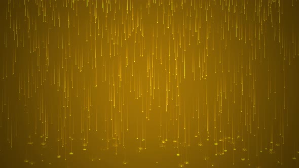 Digital Yellow Rain Loop Animation alt