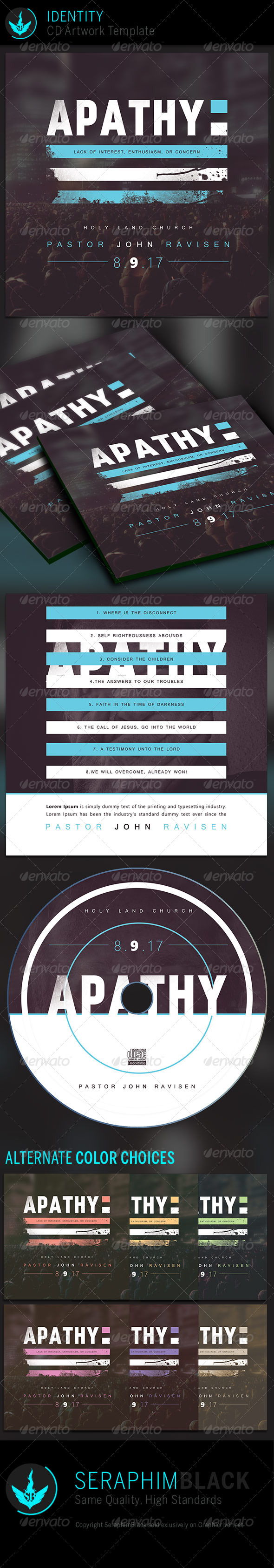 Apathy: CD Artwork Template - CD & DVD Artwork Print Templates