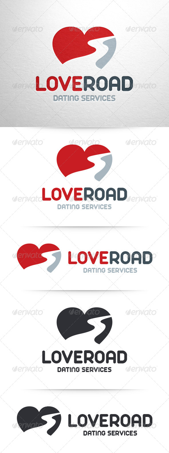 Love Road Logo Template - Symbols Logo Templates