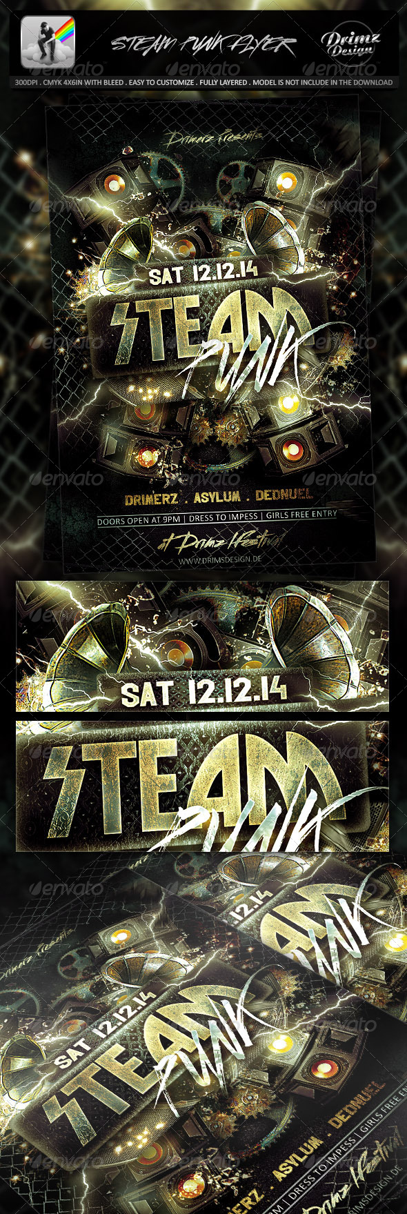 Steam Punk Flyer - Events Flyers