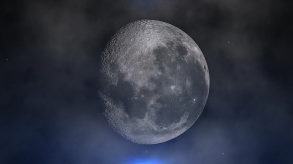 Full Moon Through Clouds alt