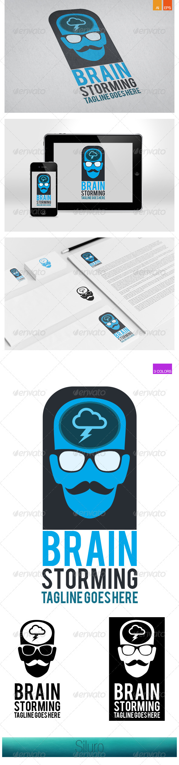 BrainStorming Logo - Humans Logo Templates