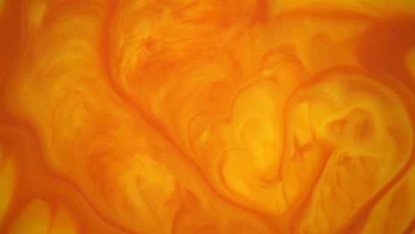 Yellow and Orange Paints Spreading