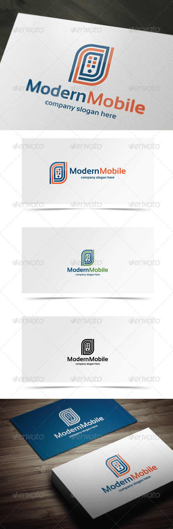 Modern Mobile - Symbols Logo Templates