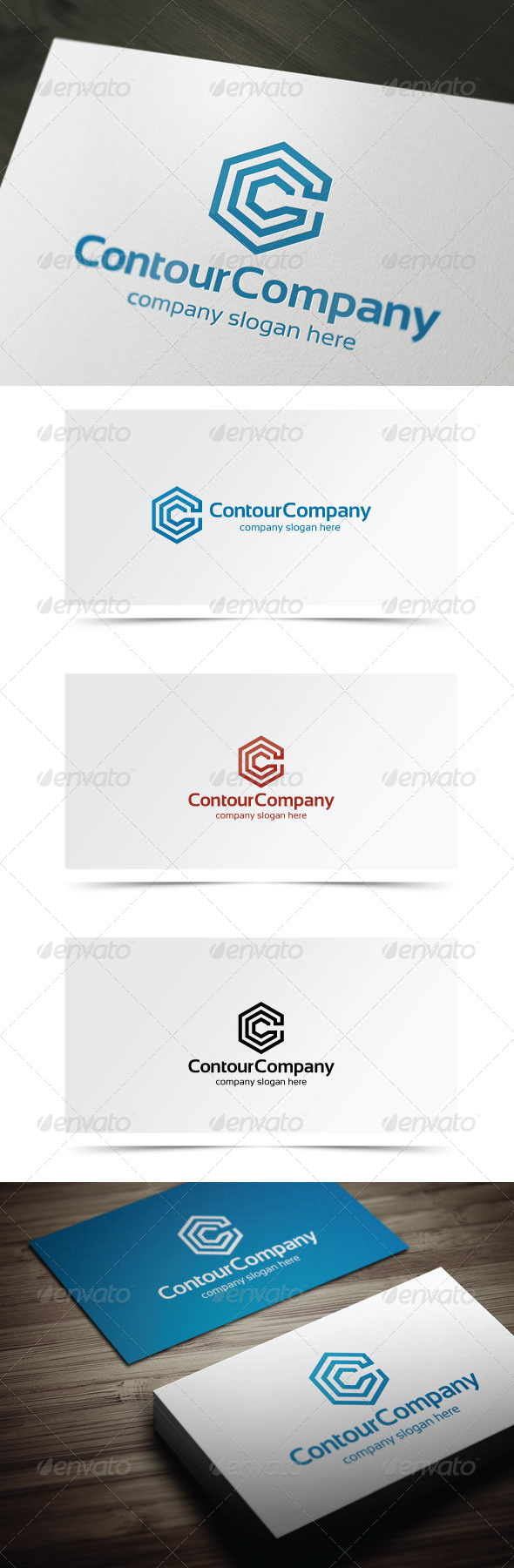 Contour Company - Company Logo Templates