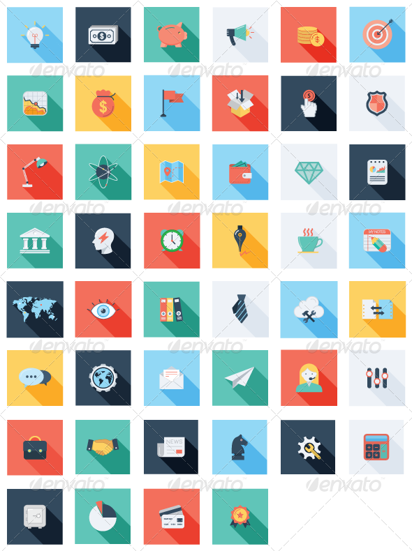 47 Business & SEO Icons Set - Business Icons