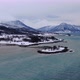 Aerial view of a fjord and mountains near Tromso city in Northern Norway, Arctic - VideoHive Item for Sale