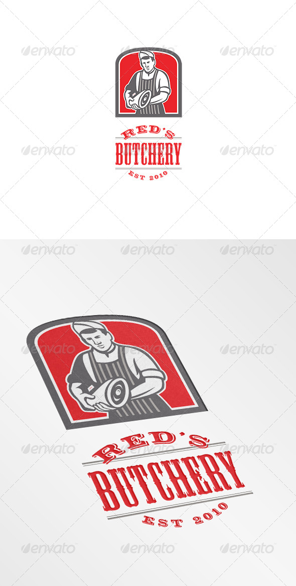 Red's Butchery Logo - Humans Logo Templates