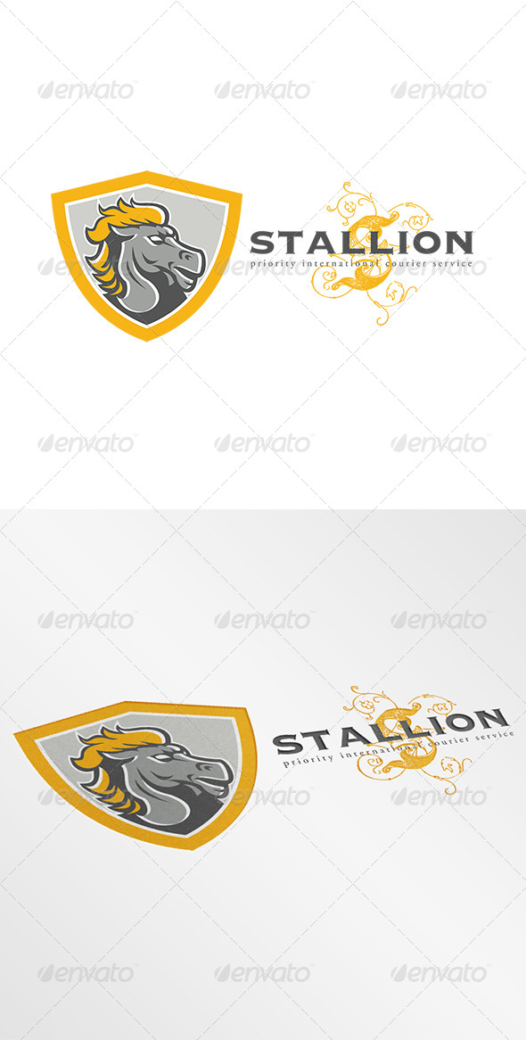 Stallion Courier Services Logo - Animals Logo Templates