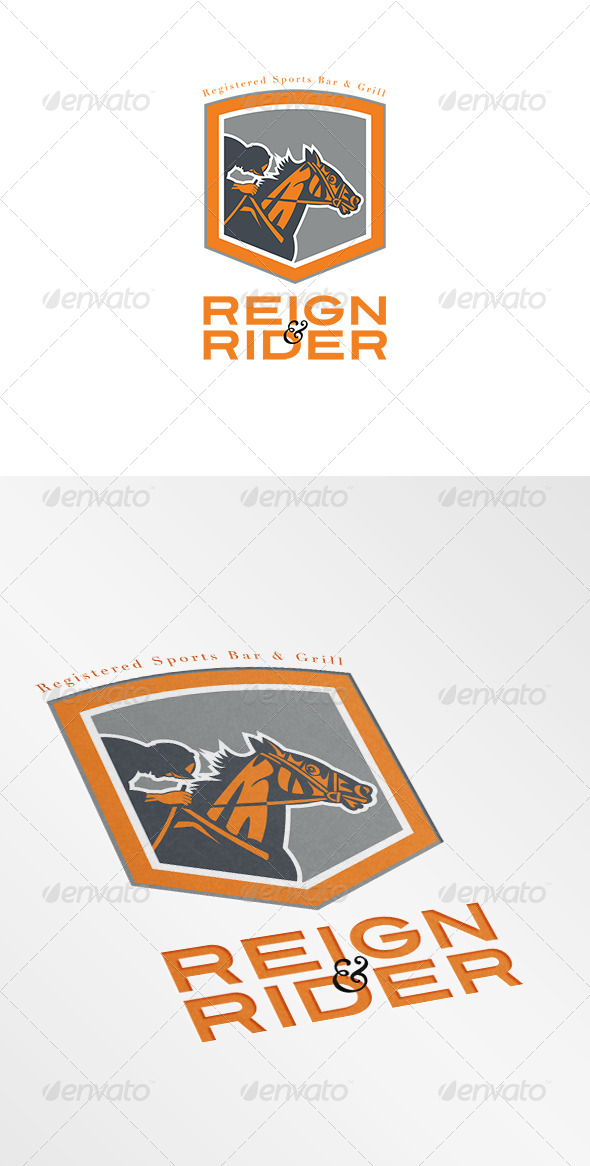 Reign Rider Sports Bar Logo - Humans Logo Templates