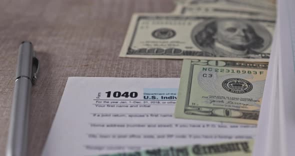 Text Write PAY TAX American Internal Revenue Service Individual Income Tax Form 1040 at Stimulus alt