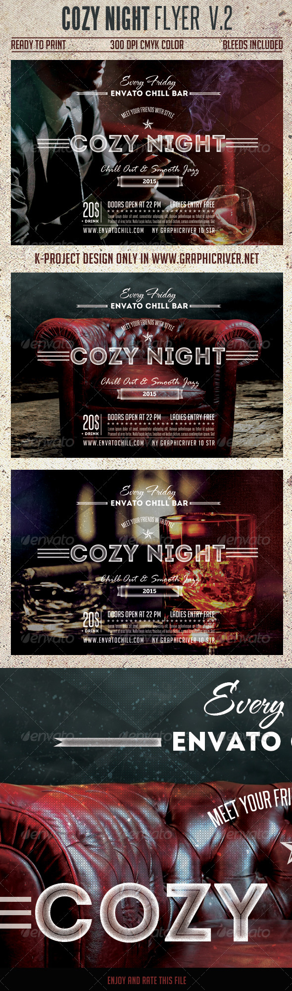 Cozy Night Flyer Vol.2 - Clubs & Parties Events