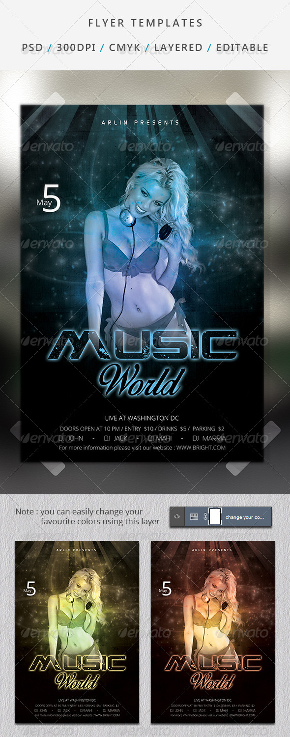 Music Party Flyer - Events Flyers
