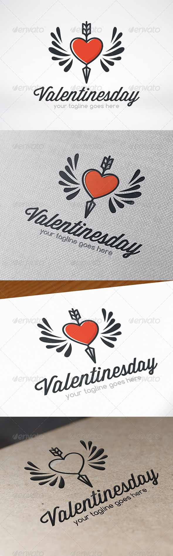 Valentines Day Logo Template - Symbols Logo Templates