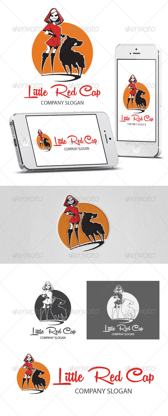 Little Red Cap Logo Template - Humans Logo Templates