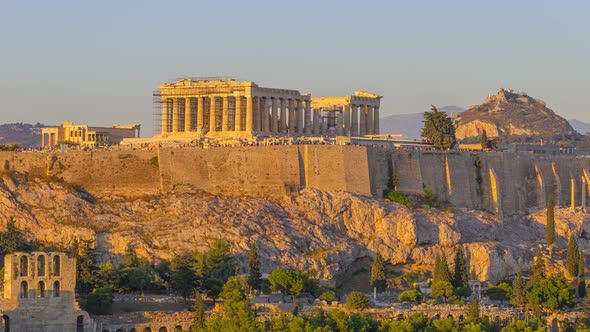 Cloudless Evening over the Parthenon