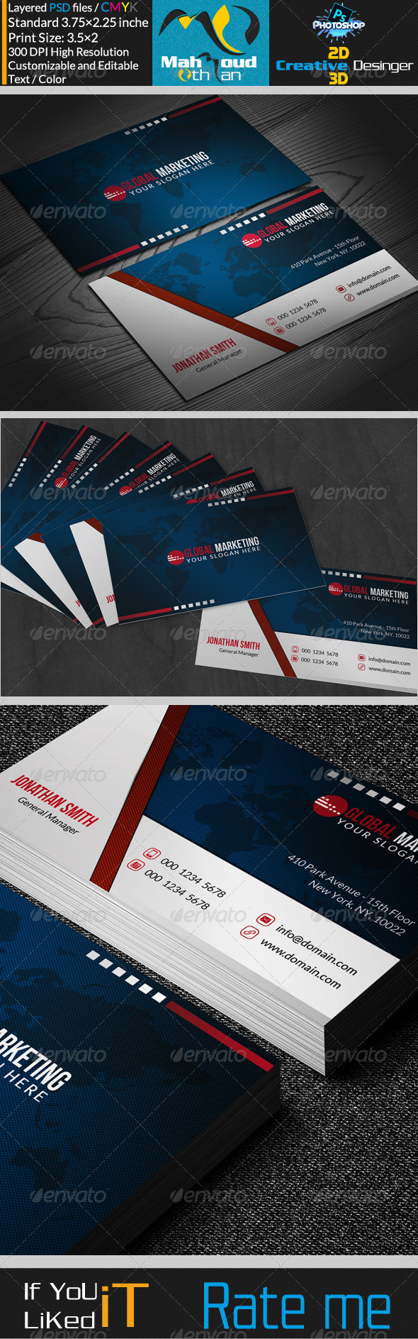 Corportae Business Card V09 - Corporate Business Cards