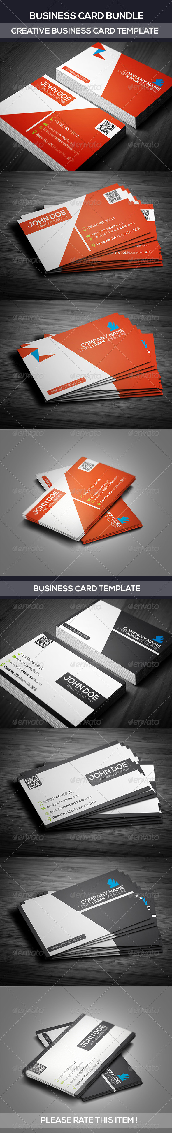 Business Card Bundle - Business Cards Print Templates