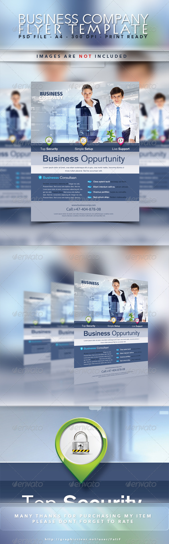 Business Company Flyer Template - Corporate Flyers