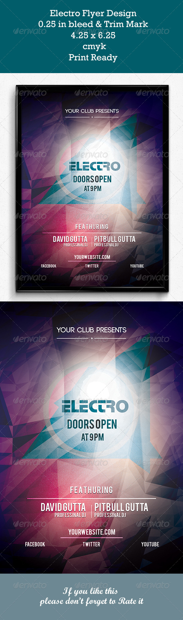 Electro Flyer Design - Flyers Print Templates