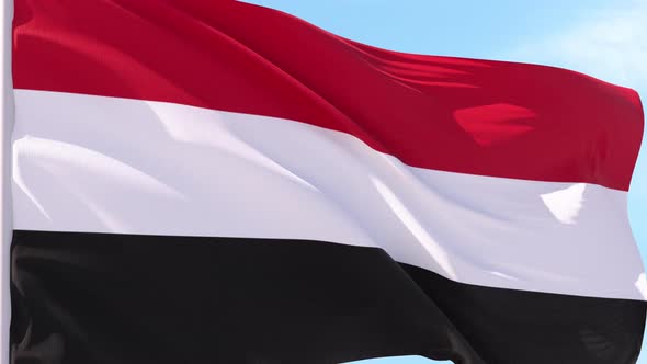 Yemen Flag Looping Background