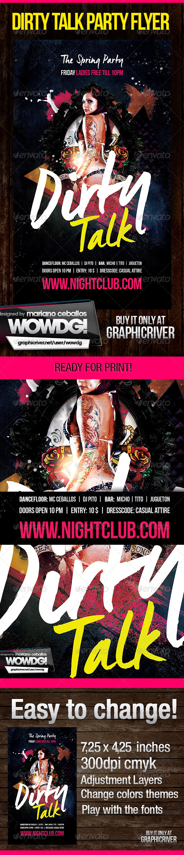 Dirty Talk - Flyers Print Templates