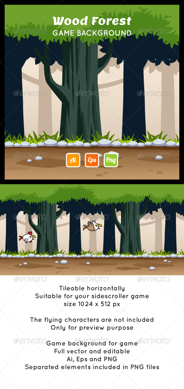 Forest Game Background - Backgrounds Game Assets